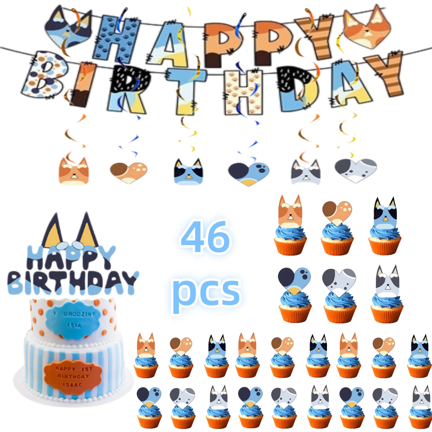 Cartoon Blue Dog Birthday Part - огляд і ціна Pet Supplies Direct