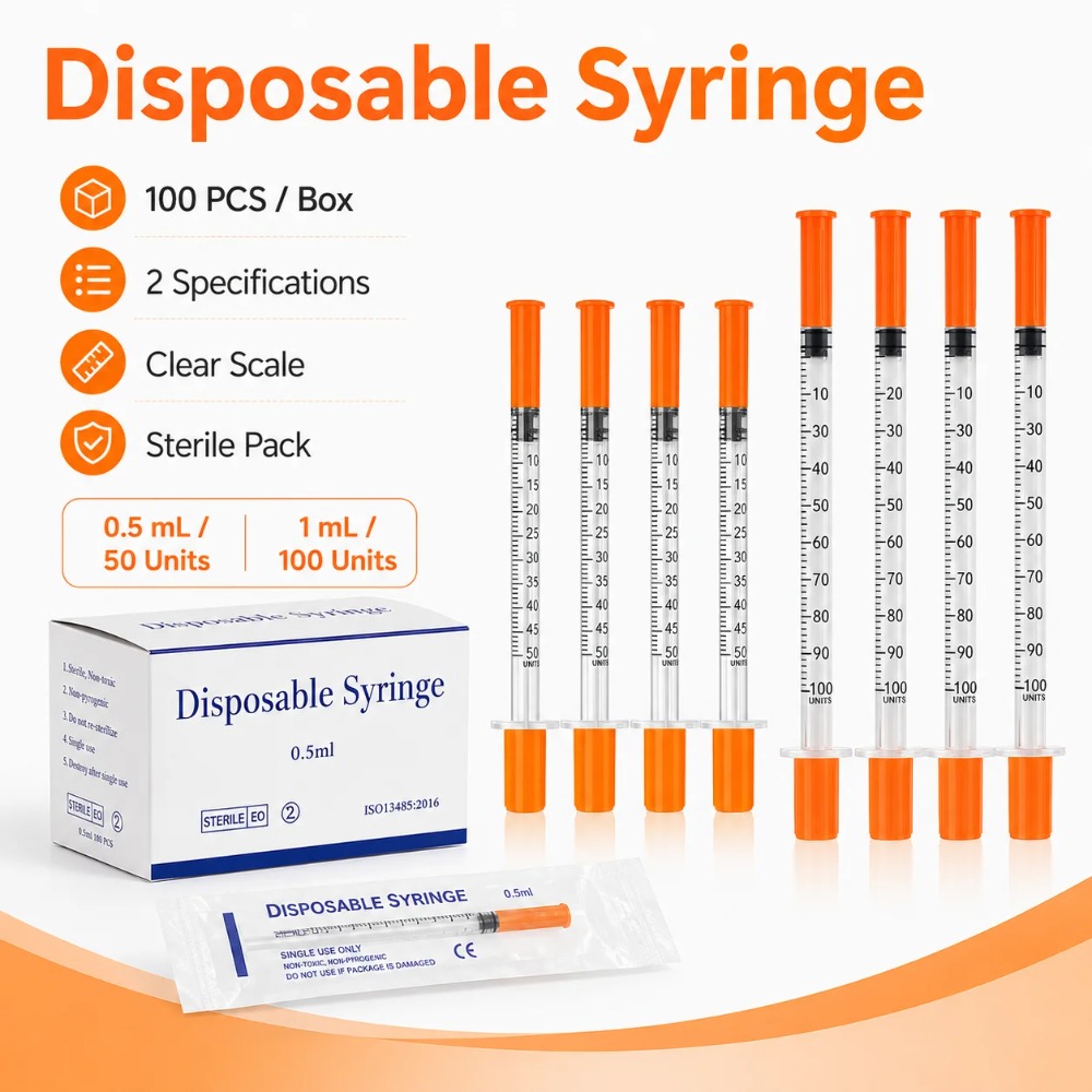 100pcs Disposable Syringe1ml 0 - огляд і ціна Pet Supplies Direct