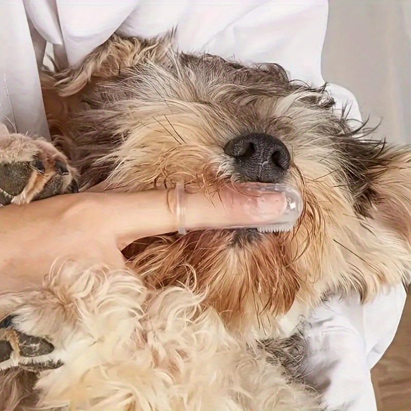 5 Pet Finger Toothbrushes for  - огляд і ціна Dog Muzzle Silicone